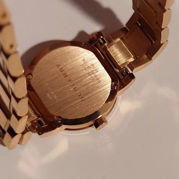 BURBERRY Diamond Rose Gold Watch - NEW! - Picture 7 of 16